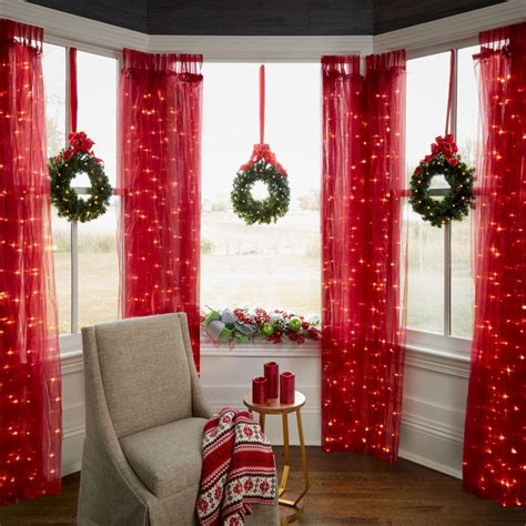 indoor window lights decoration christmas|decorative christmas lights for windows.